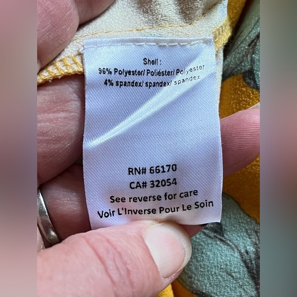 Varun Bahl Warbler Ruffle Jumpsuit Yellow Motif Anthropologie size 0 - Picture 10 of 16